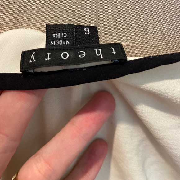 Theory Silk White Midi Dress - Picture 5 of 5